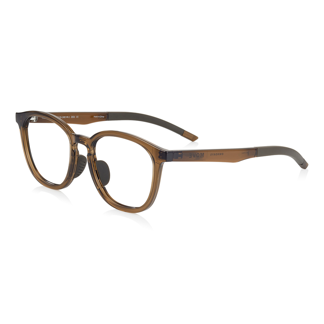OWNDAYS | MOVE Clear Brown Full Rim Wellington left side